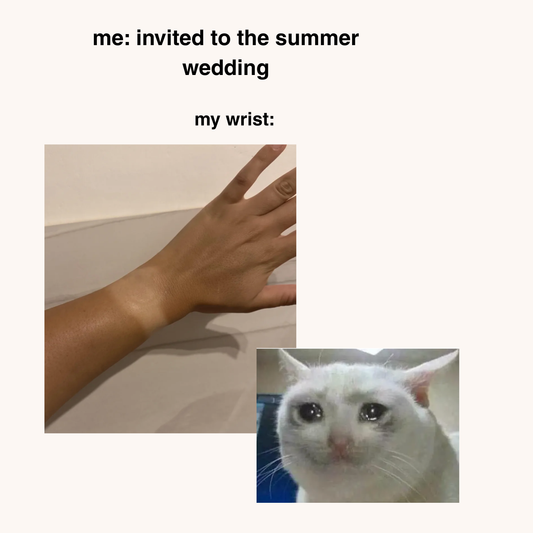 Invited to a Summer Wedding? Here's How to Save Your Wrist Tan Line (Part 1)